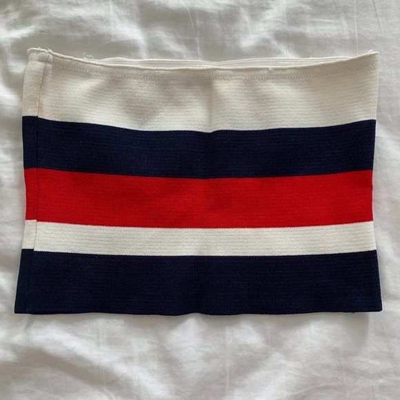 Seek The Label Bandage Top Striped Red White And B - Picture 1 of 3